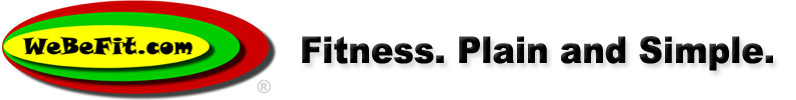 WeBeFit Logo - Fitness. Plain and Simple.