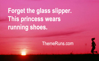 Forget the glass slipper. This princesswears running shoes. 