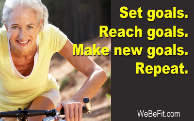Set goals. Reach goals. Make new goals. Repeat. 