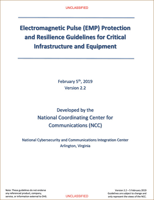 Electromagnetic Pulse (EMP) Protection and Resilience Guidelines for Critical Infrastructure and Equipment