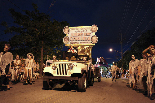 Frank Romano in the lead Jeep from Tony Falcone.