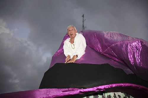 Joe Liszka in the witches head. 