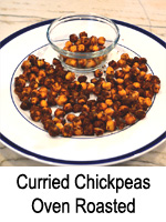 Curried Chickpeas Oven Roasted