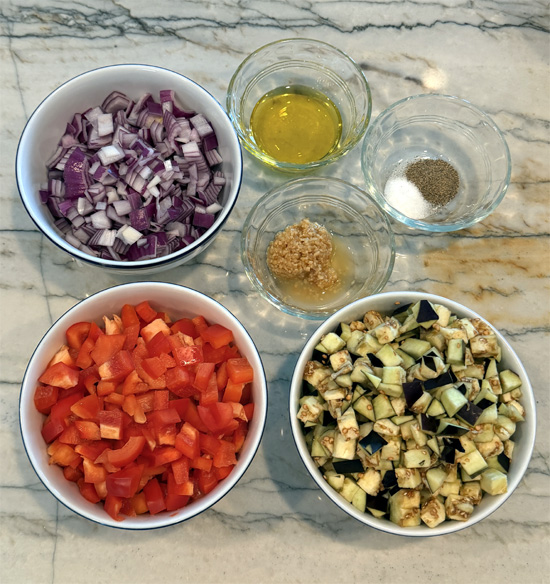 Roasted Eggplant Spread Ingredients