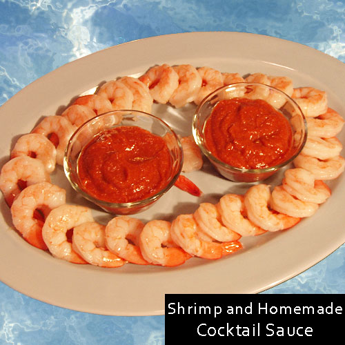 Shrimp and Homemade Cocktail Sauce