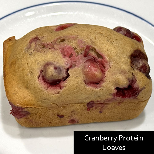 Cranberry Protein Loaves