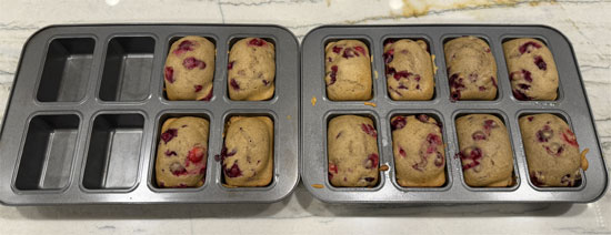 Put them in the middle rack of the oven and bake for 30-35 minutes, until a toothpick inserted in the center comes out clean.