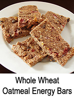 Whole Wheat Oatmeal Energy Bars