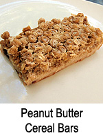 Peanut Butter Cereal Bars