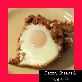 Bacon, Cheese & Egg Bake