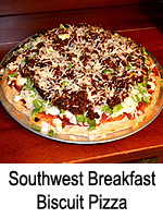 Southwest Breakfast Biscuit Pizza