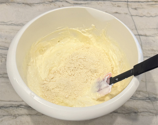 Add protein powder and whisk until thoroughly combined with no lumps.