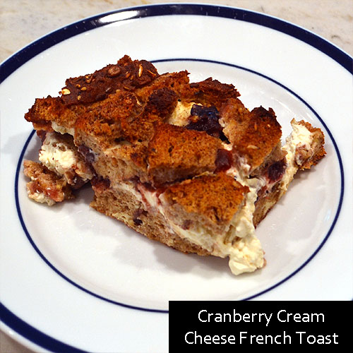 Cranberry Cream Cheese French Toast