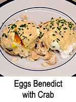 Eggs Benedict with Crab