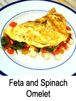 Feta and Spinach Omelet