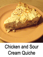 Chicken and Sour Cream Quiche