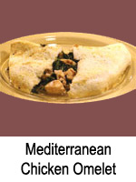 Mediterranean Chicken Omelet
