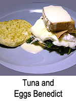 Tuna and Eggs Benedict