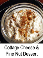 Cottage Cheese & Pine Nut Dessert