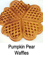 Pumpkin Pear Waffles