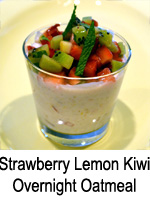 Strawberry Lemon Kiwi Overnight Oatmeal