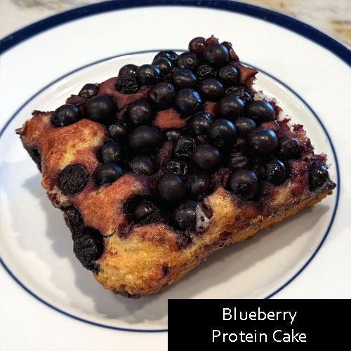 Blueberry Protein Cake