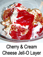 Cherry & Cream Cheese Jell-O Layer