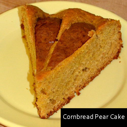 Cornbread Pear Cake