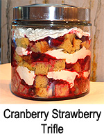 Cranberry Strawberry Trifle