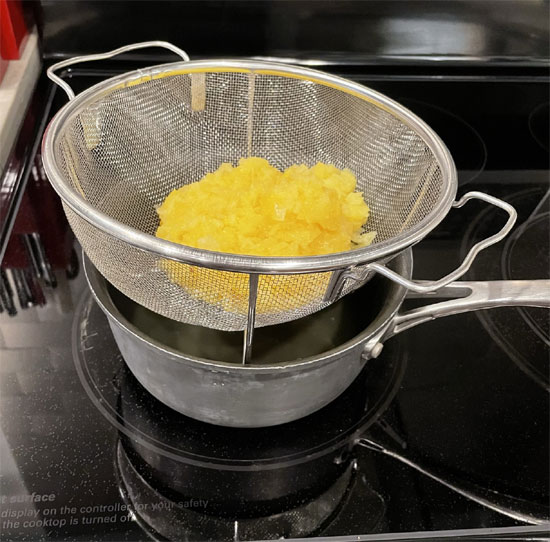 Draining Pineapple