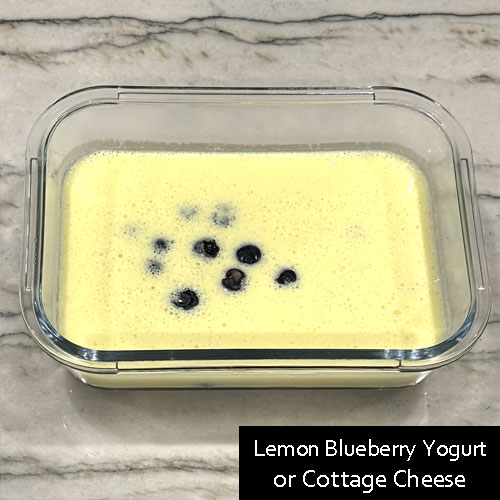 Lemon Blueberry Yogurt - Lemon Blueberry Cottage Cheese