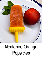 Nectarine Orange Popsicles