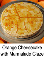 Orange Cheesecake with Marmalade Glaze