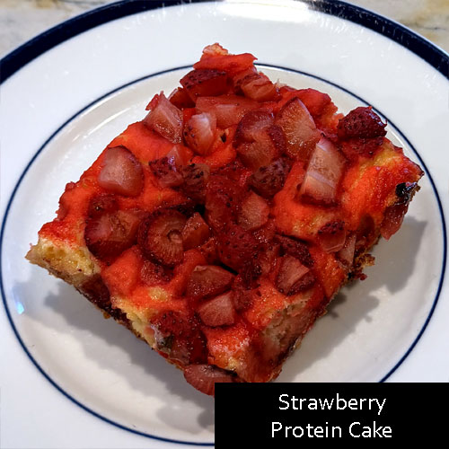 Strawberry Protein Cake