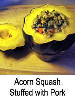 Acorn Squash Stuffed with Pork