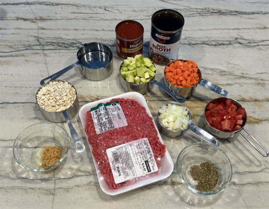 Barley Beef Skillet Ingredients