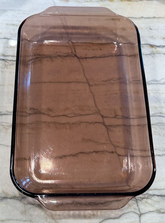 Lightly coat a 9×13-inch casserole dish with olive oil spray.