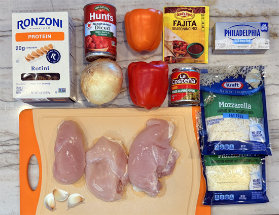 Chicken Fajita Casserole Ingredients