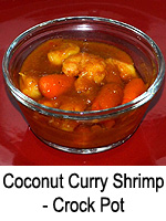 Coconut Curry Shrimp - Crock Pot (Slow Cooker)