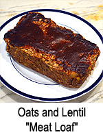 Oats and Lentil "Meat Loaf"