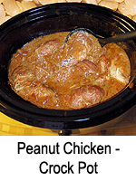 Peanut Chicken - Crock Pot (Slow Cooker)