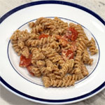 Red Lentil Pasta and Feta