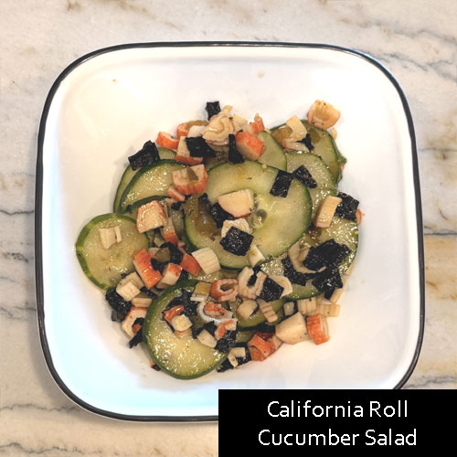 California Roll Cucumber Salad