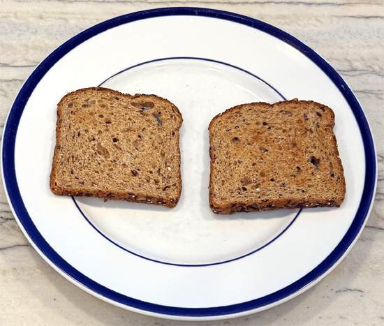 Toast the bread slices.