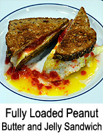 Fully Loaded Peanut Butter and Jelly Sandwich