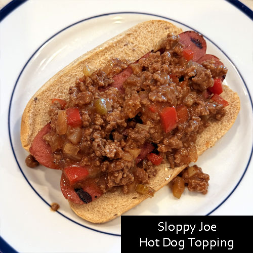Sloppy Joe Hot Dog Topping