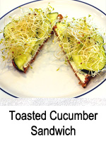 Toasted Cucumber Sandwich