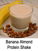 Banana Almond Protein Shake