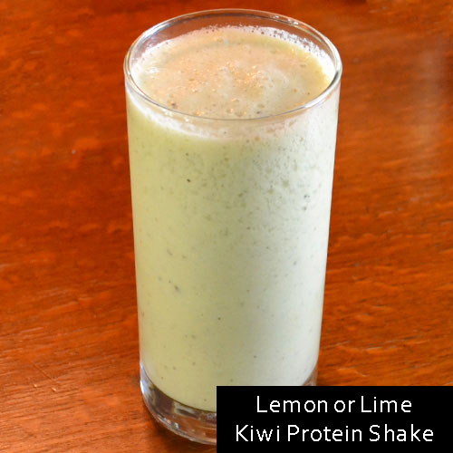 Lemon or Lime Kiwi Protein Shake