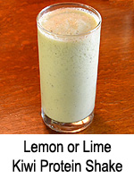 Lemon or Lime Kiwi Protein Shake